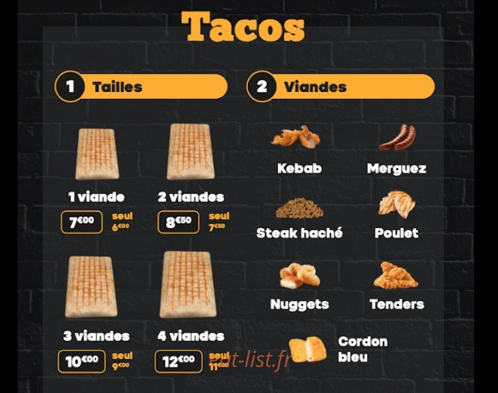 King's Food — carte page 7