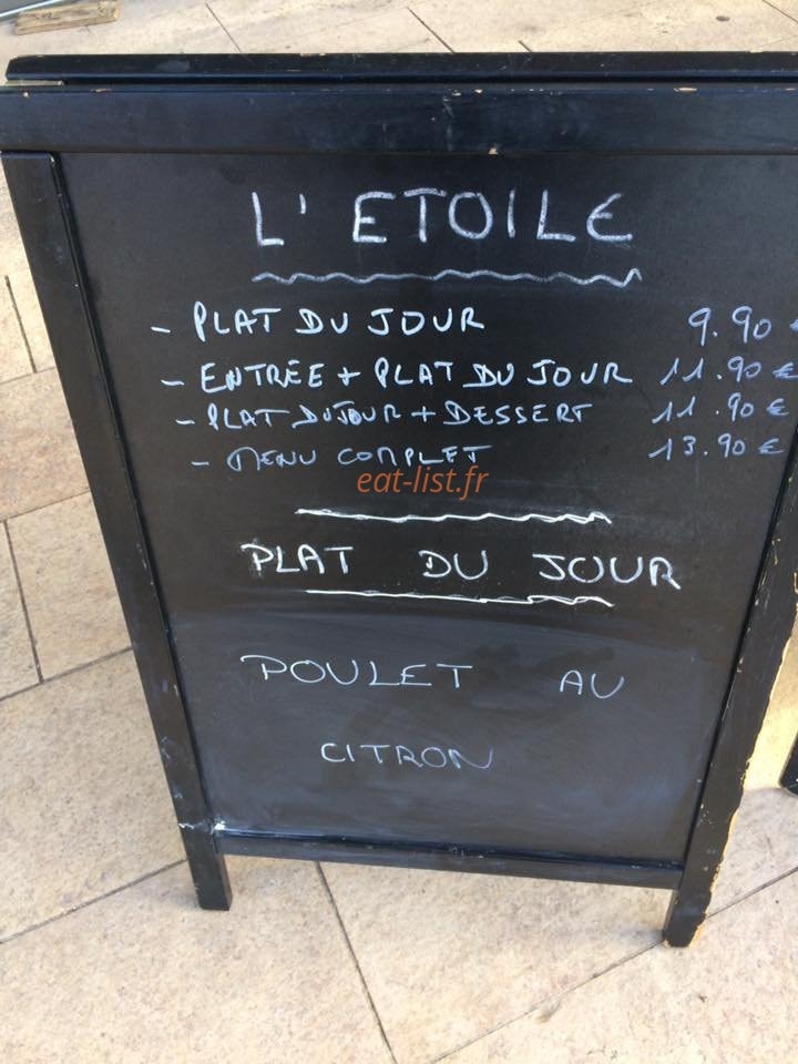 L'Etoile — carte page 1