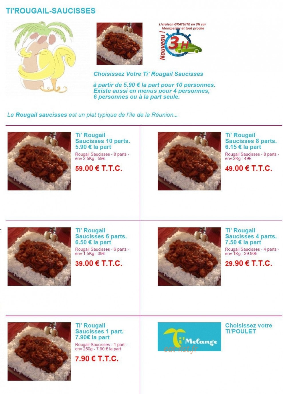 Ti'Melange — carte page 10
