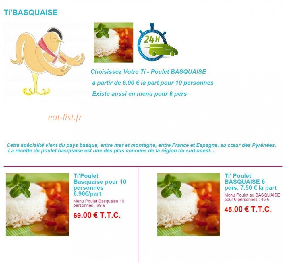 Ti'Melange — carte page 8
