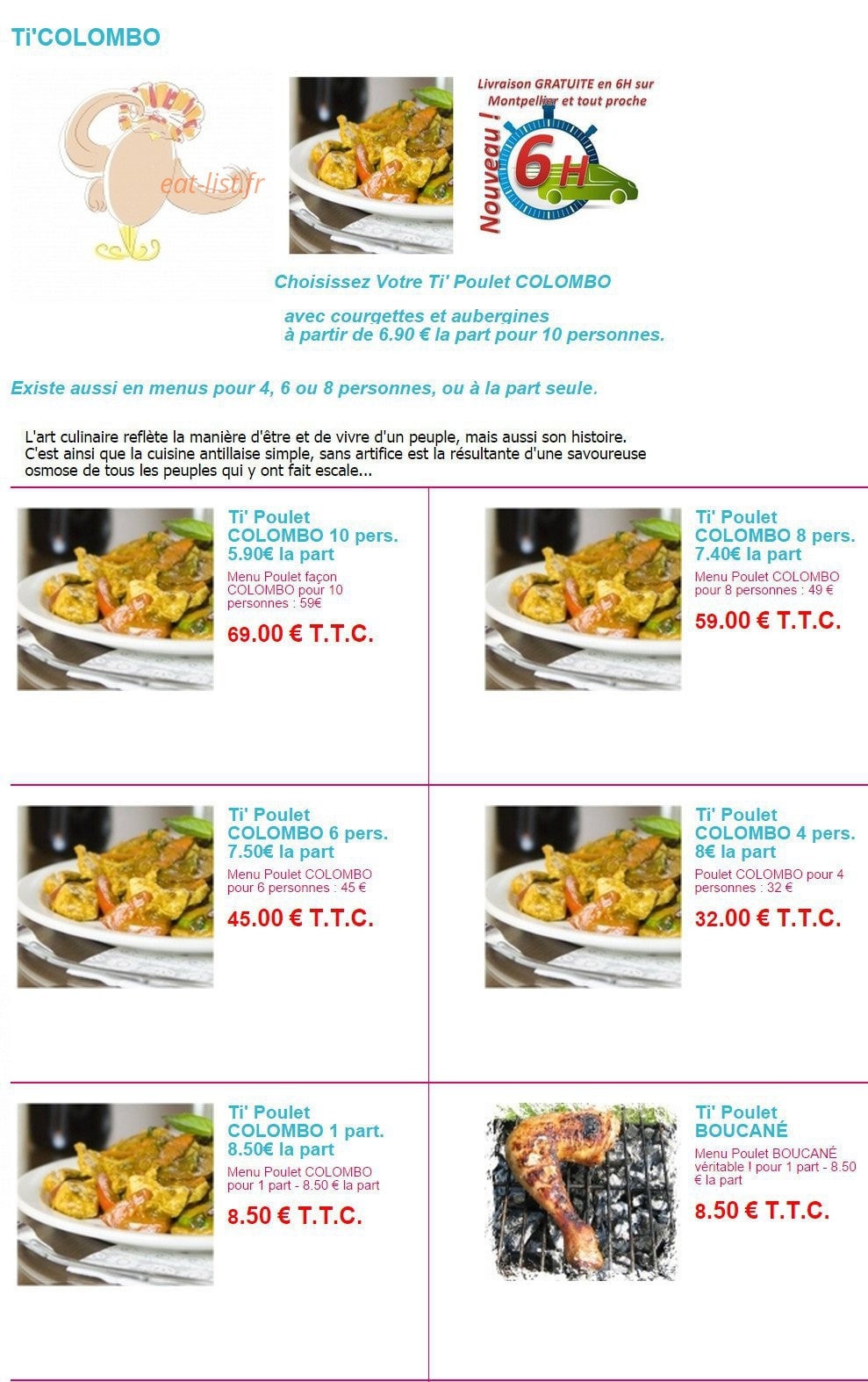 Ti'Melange — carte page 3