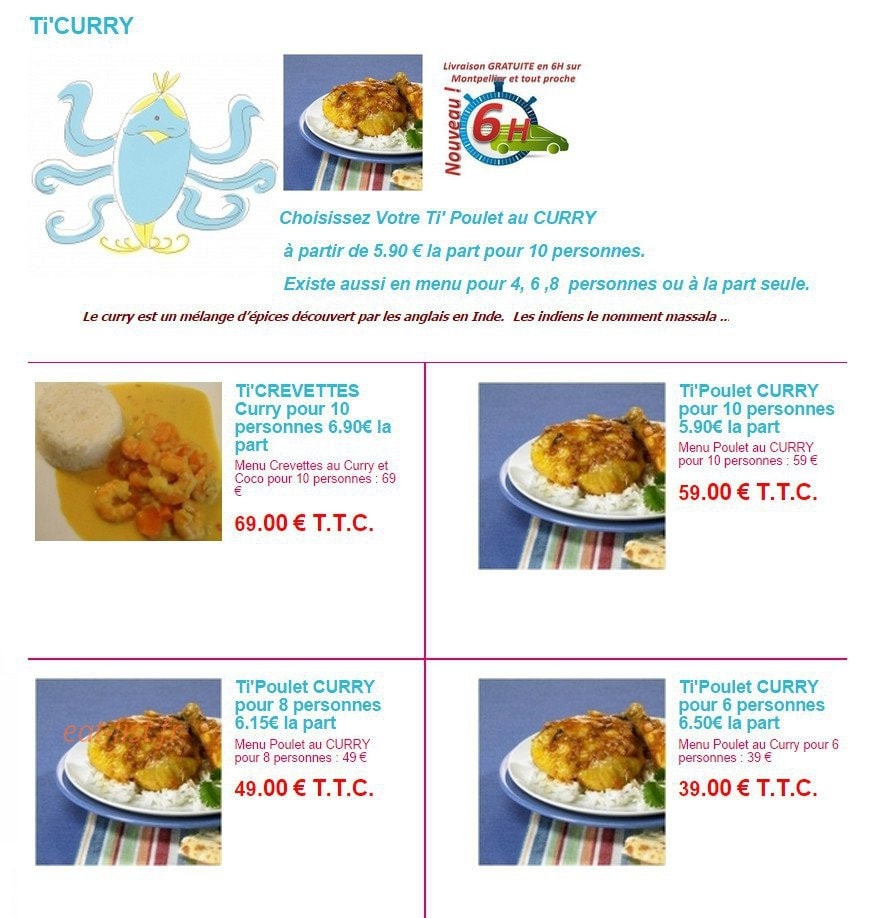 Ti'Melange — carte page 1