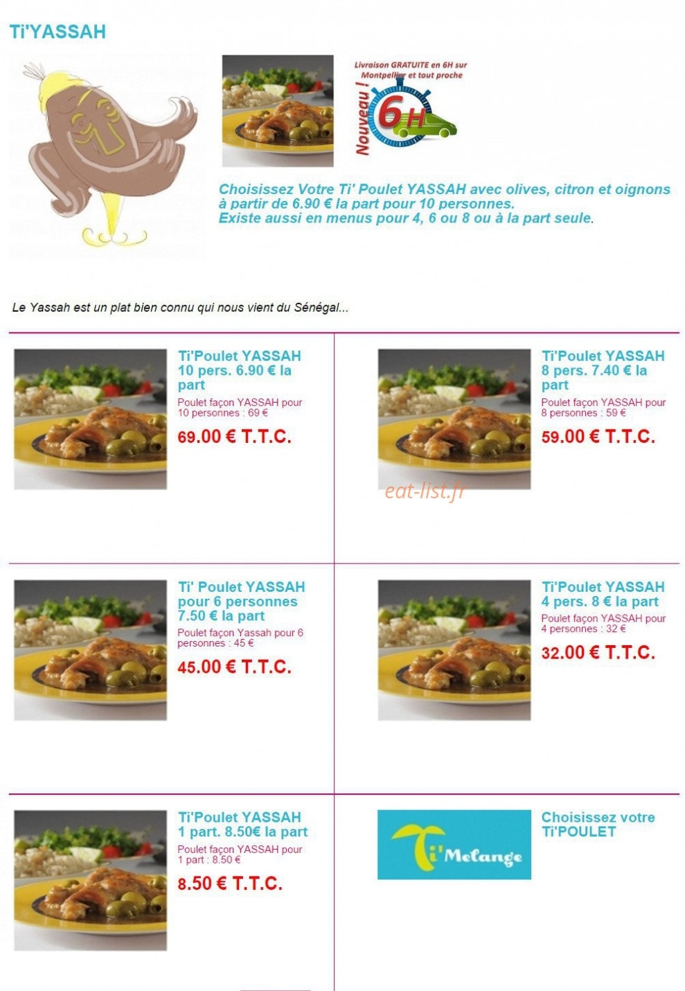 Ti'Melange — carte page 4