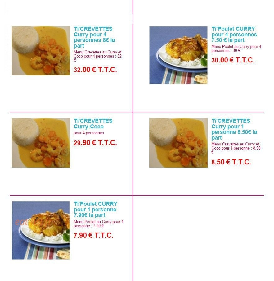 Ti'Melange — carte page 2