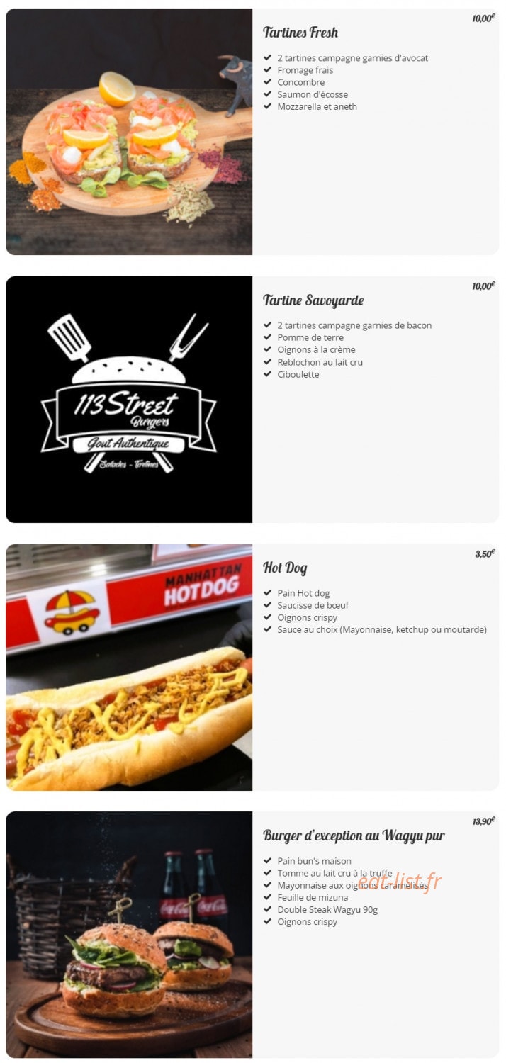 113 Street — carte page 8
