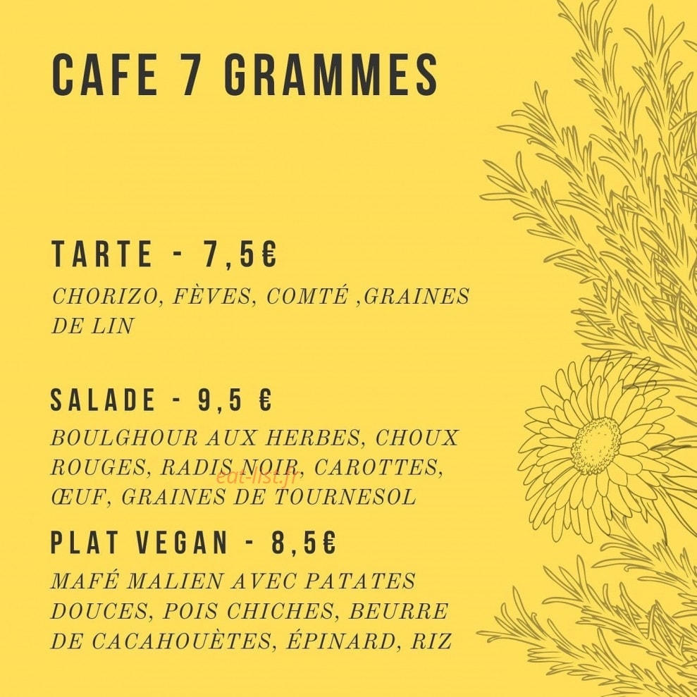 7 grammes — carte page 1