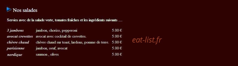 Andiamo pizza — carte page 5