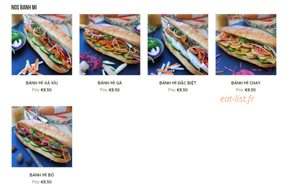 Banh Mi Viet — carte page 3
