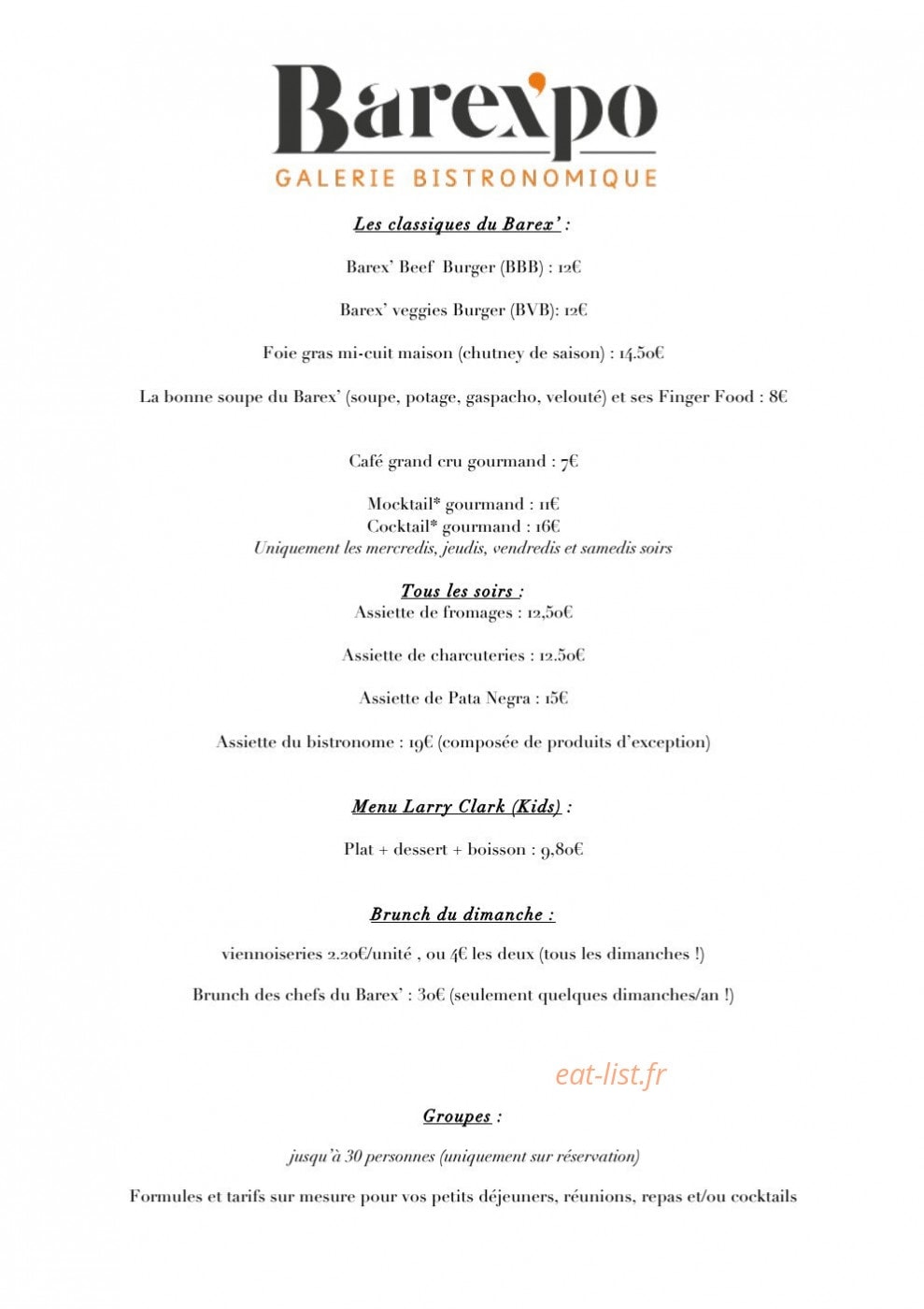 Barexpo — carte page 3