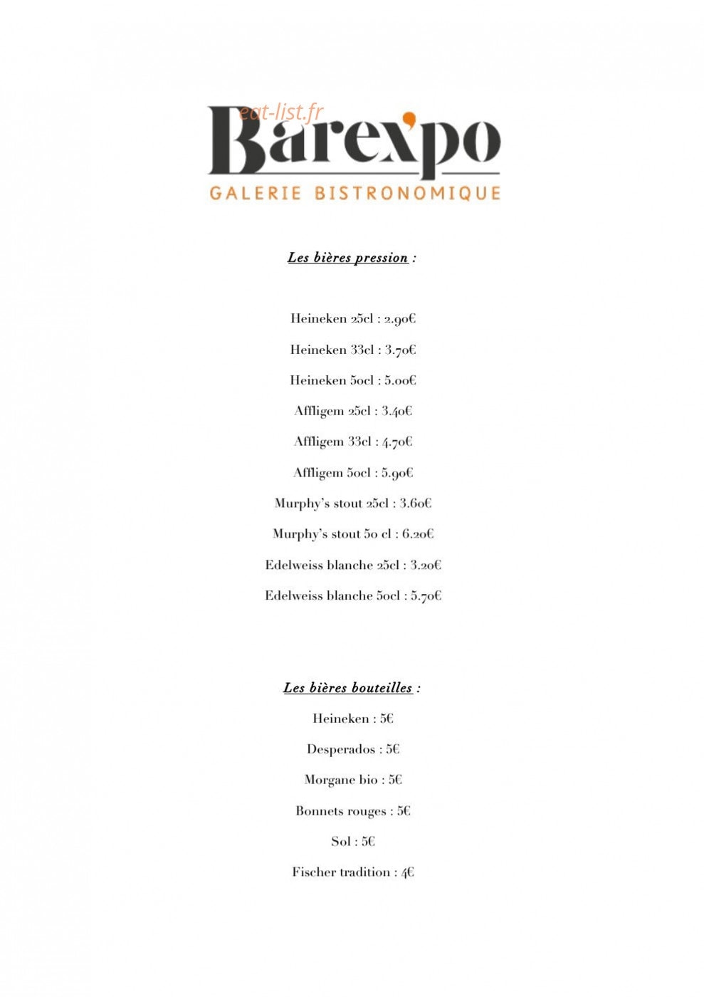 Barexpo — carte page 6