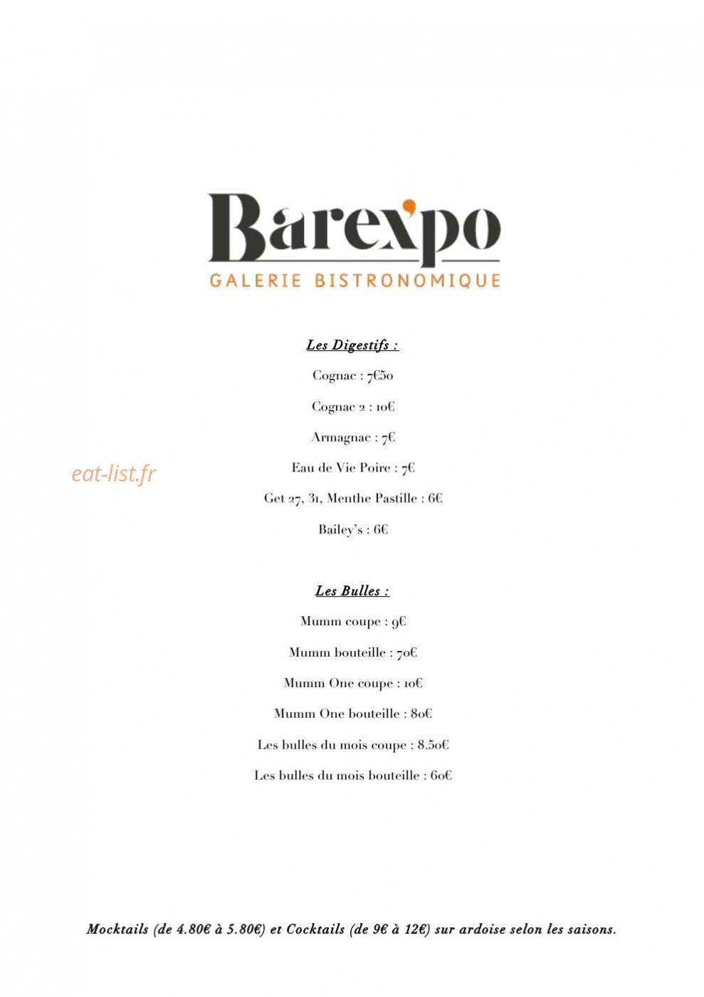 Barexpo — carte page 9