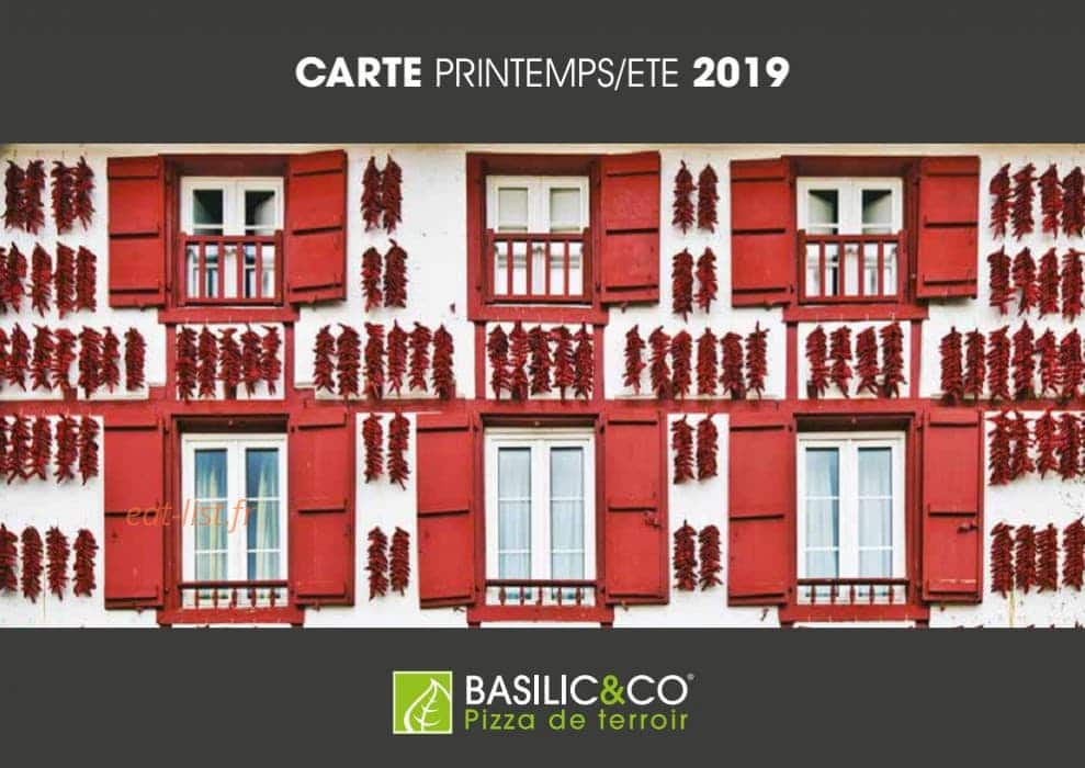 Basilic & Co — carte page 1