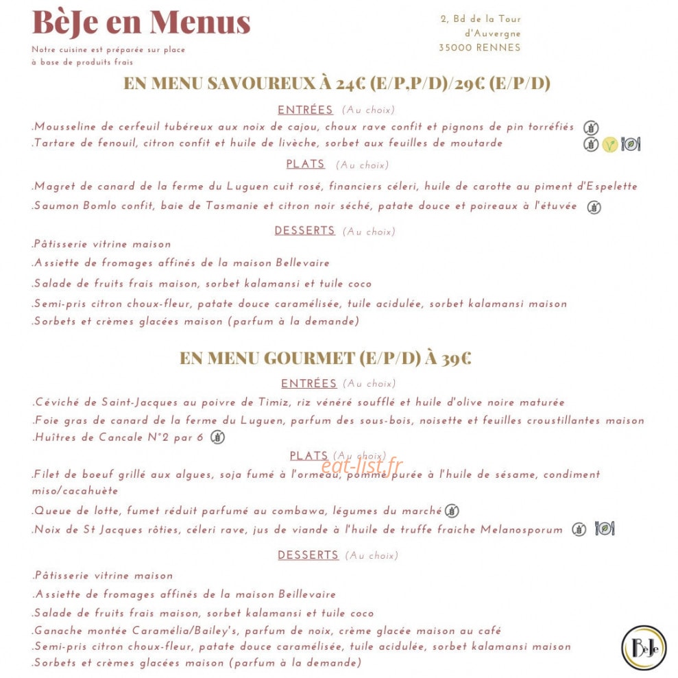 BèJe — carte page 3