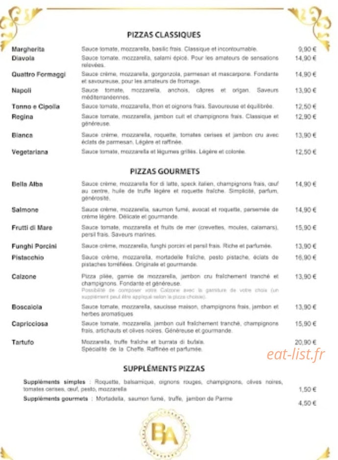 Bella Alba — carte page 2
