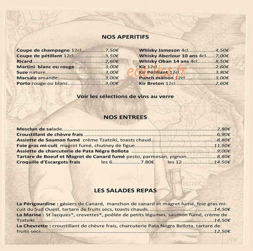 Bistrot d'Auguste — carte page 2