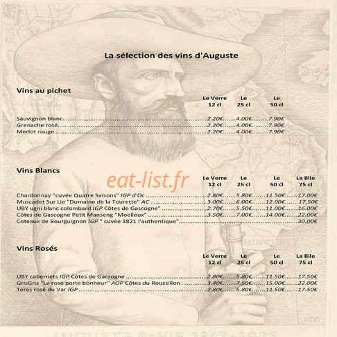 Bistrot d'Auguste — carte page 10