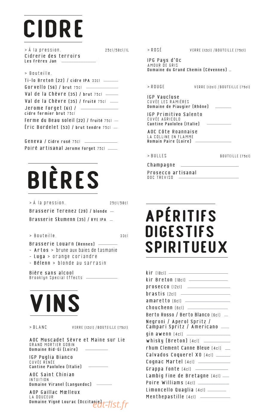 Bretone — carte page 3