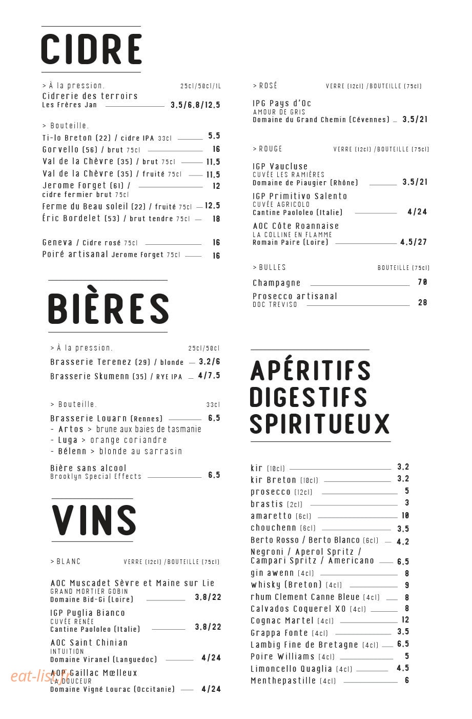 Bretone — carte page 3