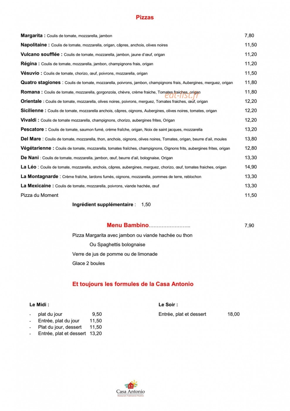 Casa Antonio — carte page 4