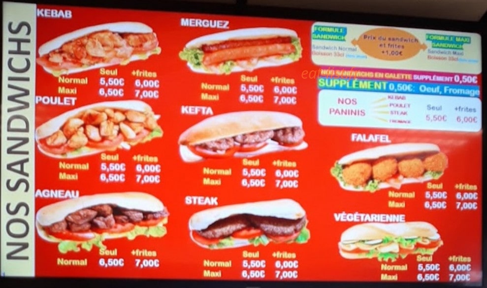 Cem Kebab — carte page 2