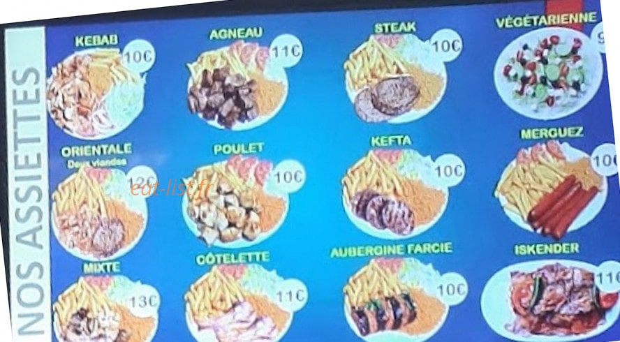 Cem Kebab — carte page 3
