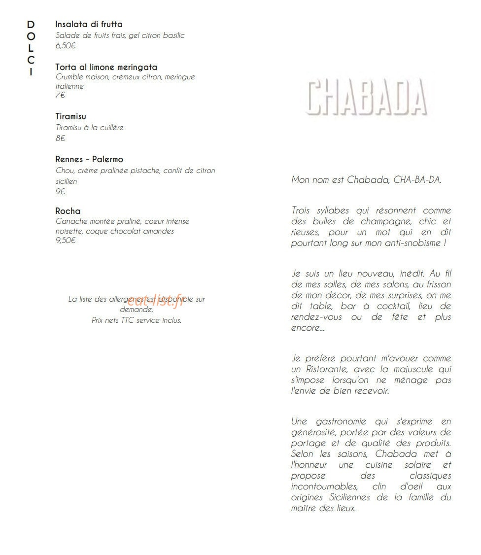 Chabada — carte page 5