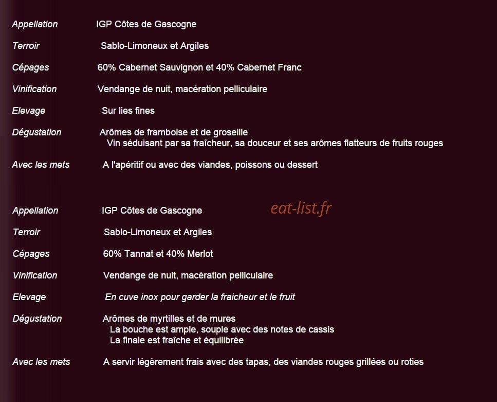 Chais Sainte Croix — carte page 3