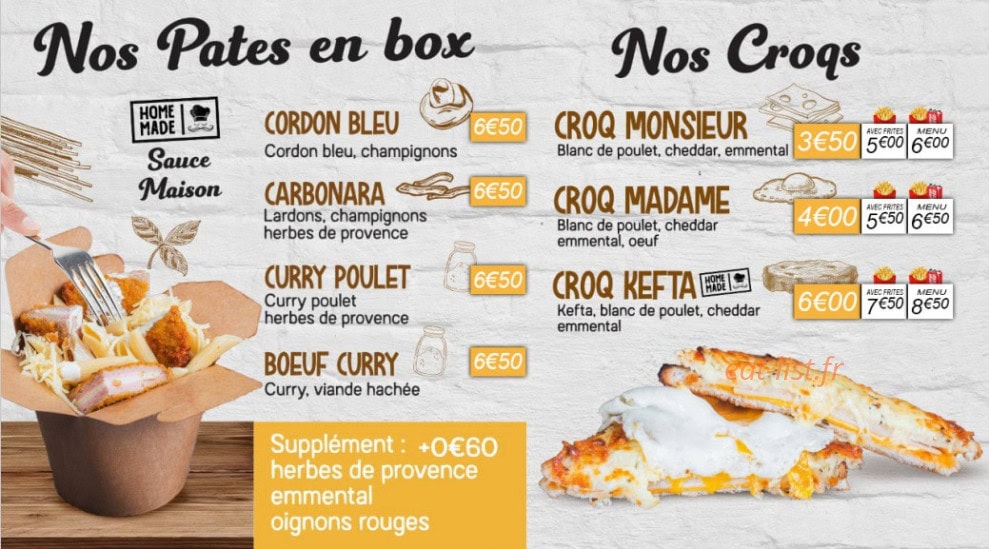 Cheat Meal — carte page 2