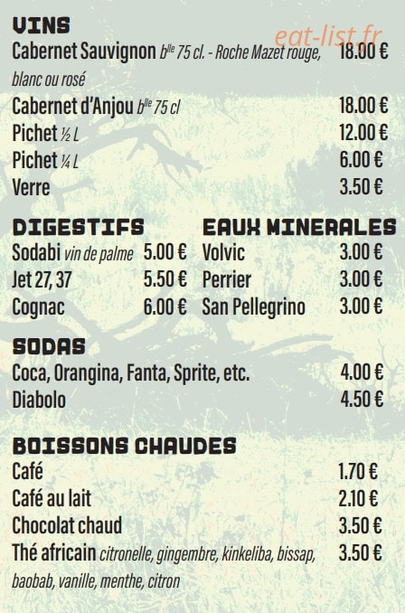 Chez maman kibo — carte page 6