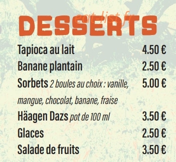 Chez maman kibo — carte page 4
