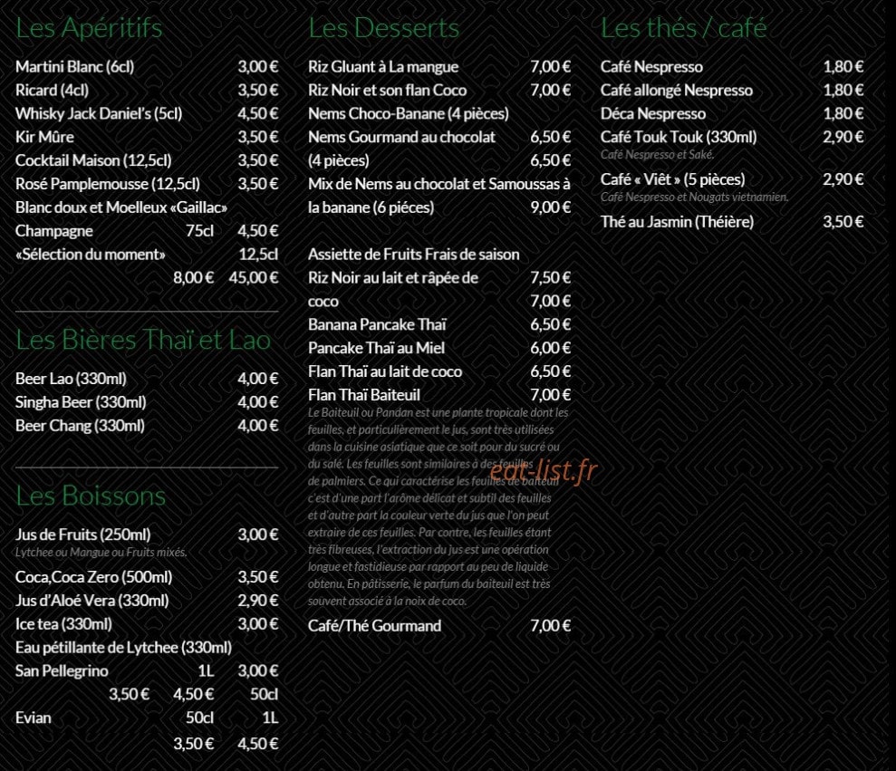 Chez Meh l'issan — carte page 3