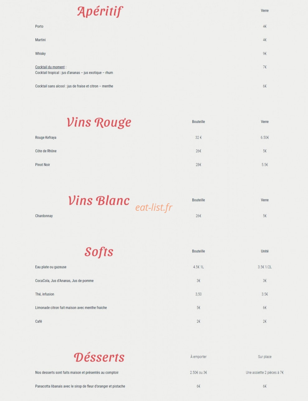Chez Tėta — carte page 2