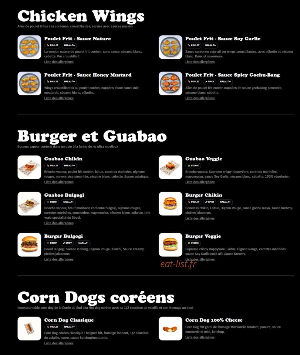 Chikin Bang — carte page 2