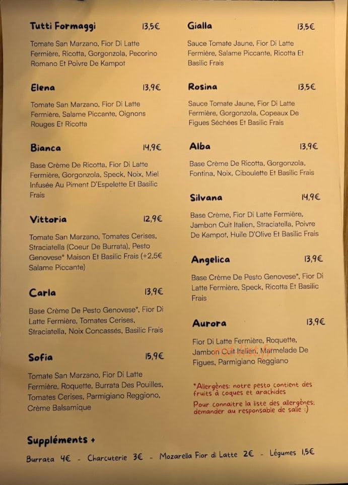 Ciao Bella — carte page 2