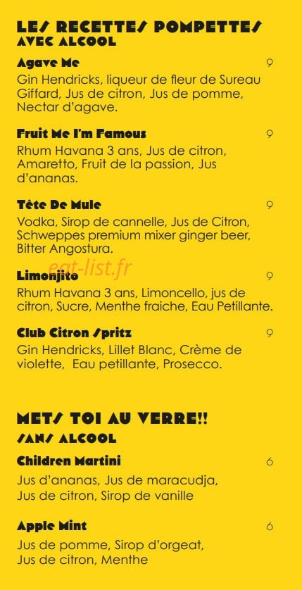 Club Citron — carte page 3