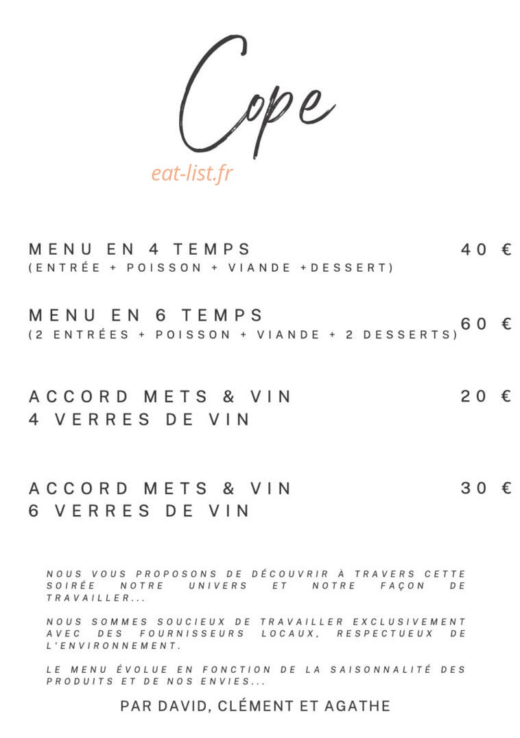 Cope — carte page 1