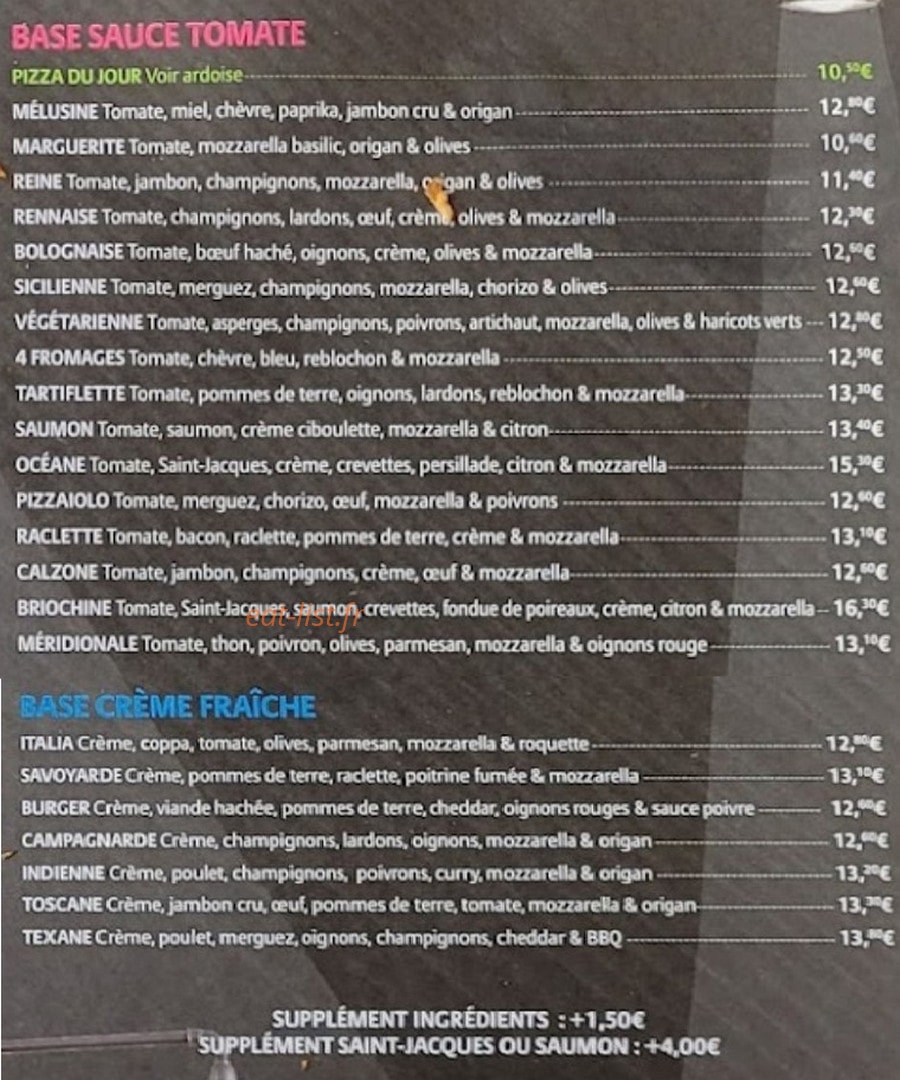 Cot'&Gourmand — carte page 5