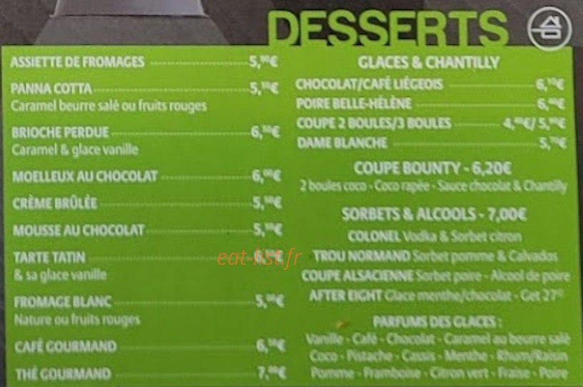 Cot'&Gourmand — carte page 6