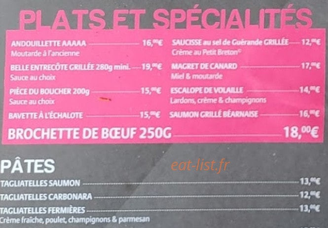 Cot'&Gourmand — carte page 3