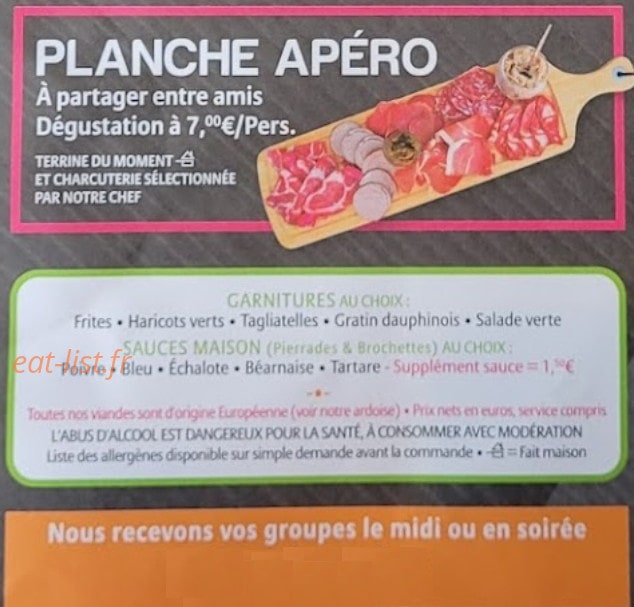 Cot'&Gourmand — carte page 8