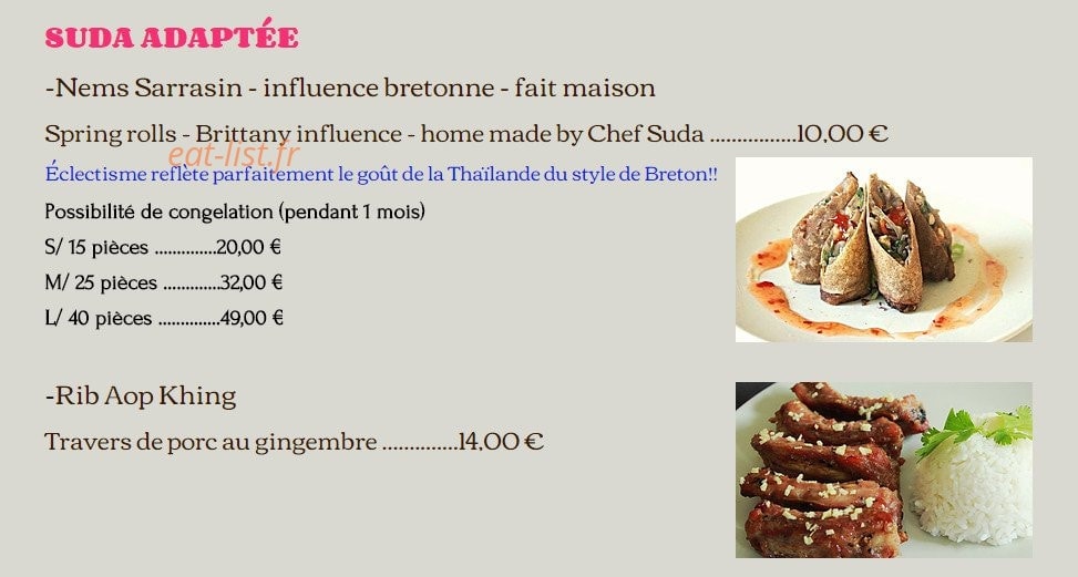 Cuisine et Sculpture Thaï — carte page 6