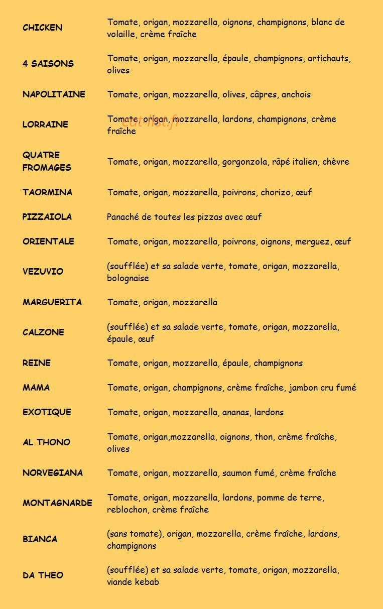 Da Théo — carte page 1
