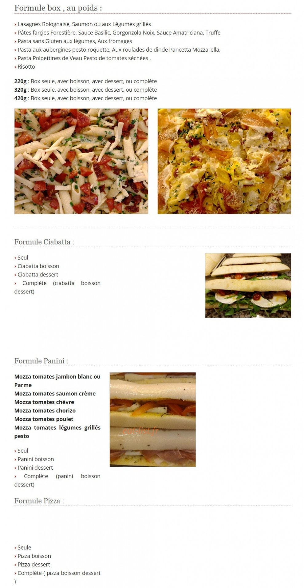Dolce Italia — carte page 3