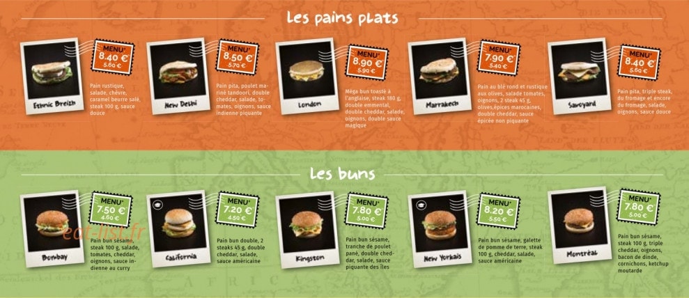 Ethnic Food — carte page 2