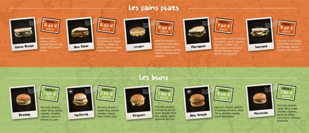 Ethnic Food — carte page 2