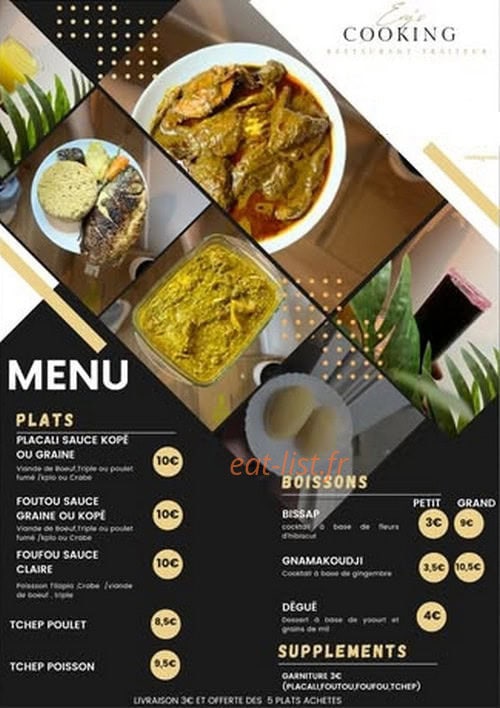 Evy's cooking — carte page 4