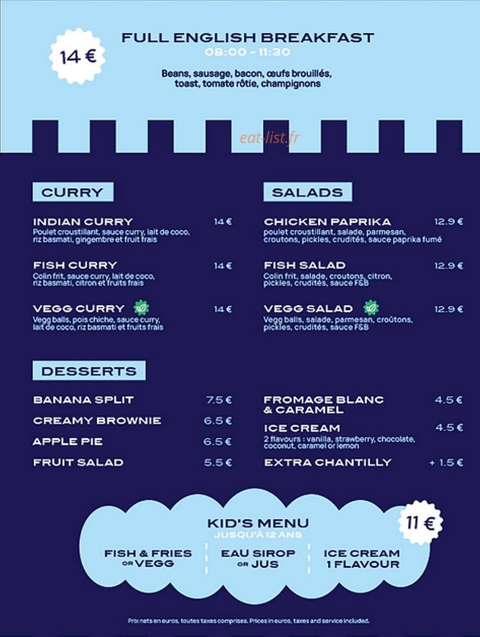 Fish 'N' Beer — carte page 2