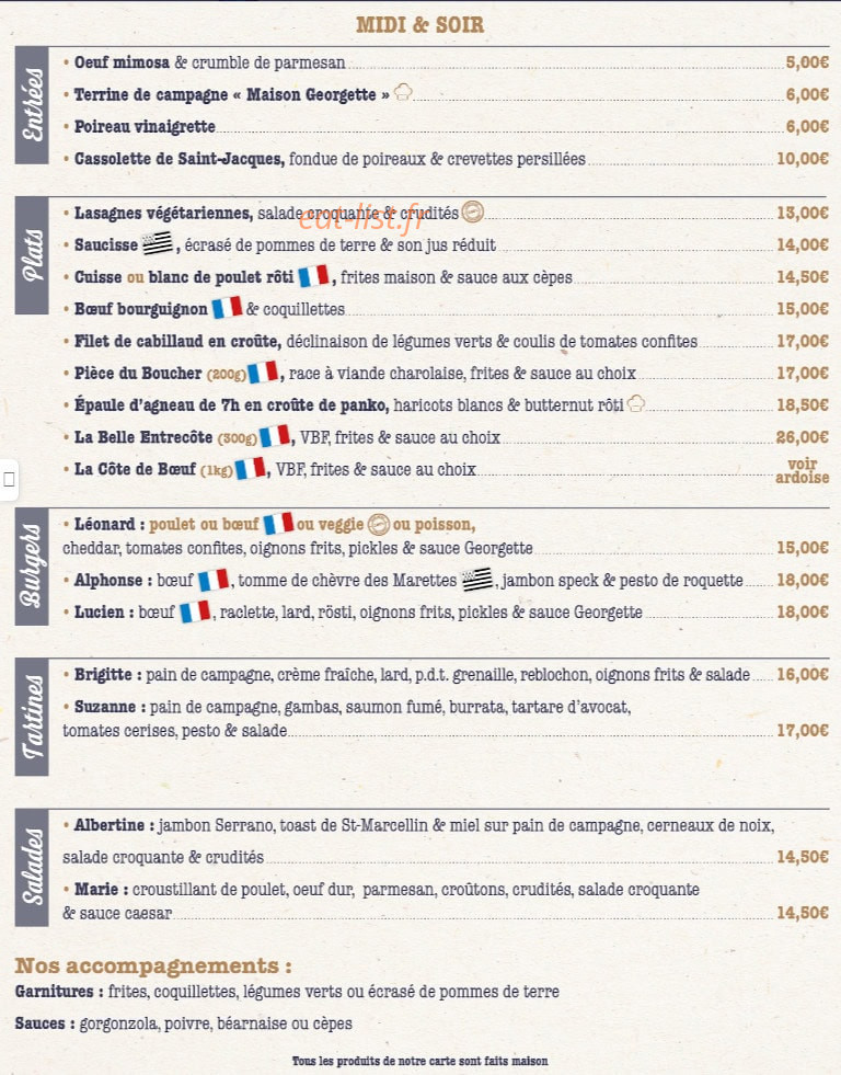 Georgette — carte page 1
