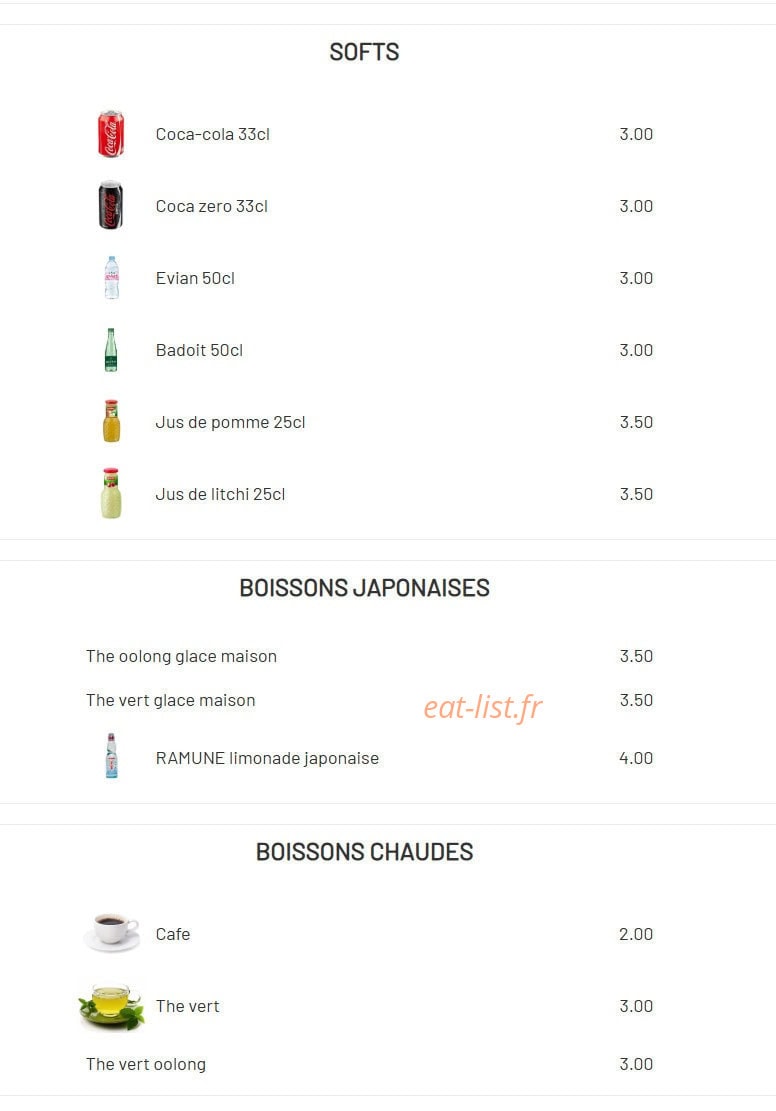 Hanami Ramen — carte page 4