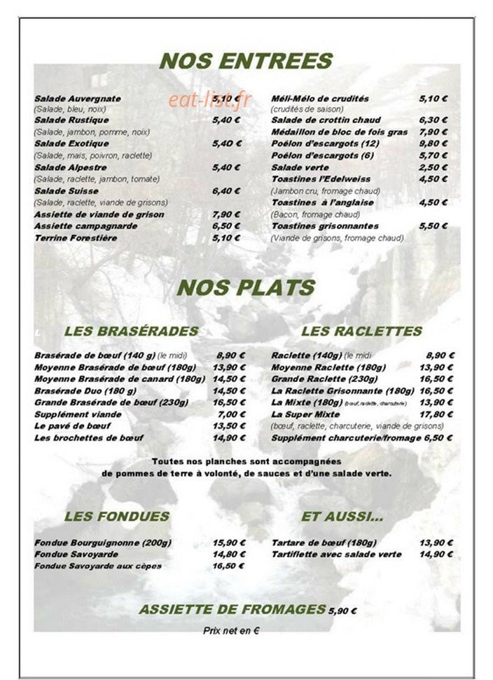 L'Edelweiss — carte page 1
